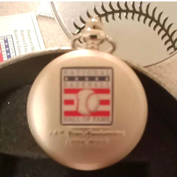 National Baseball Hall Of Fame Cooperstown Analog Pocket Watch Battery Operated - Picture 8 of 8